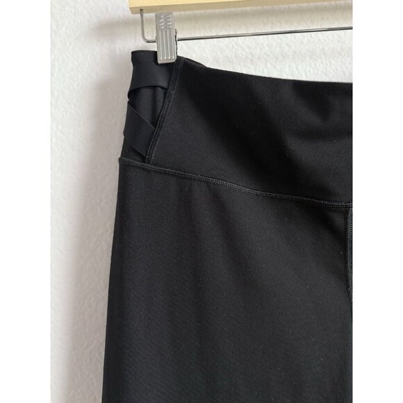 Victoria Secret Sport XL Knockout Black Tight Legging Strappy Crisscross Cut Out - Picture 4 of 12